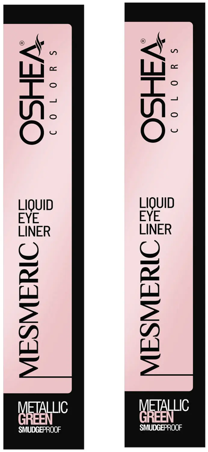 Mesmeric Liquid Eye Liner( Metallic Green ) pack of 2