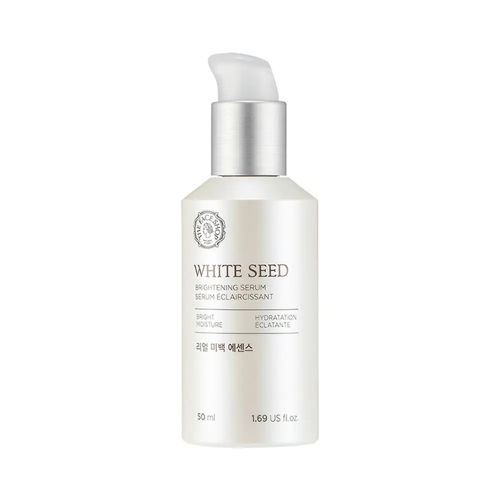 The Face Shop White Seed Brightening Face Serum with 2% Niacinamide |Face Serum to treat Dark Spots & Uneven Skin Tone and provide Bright Skin |Face Serum infused with White Daisy Flower extracts to reduce Dullness, for All Skin Types, 50 ml