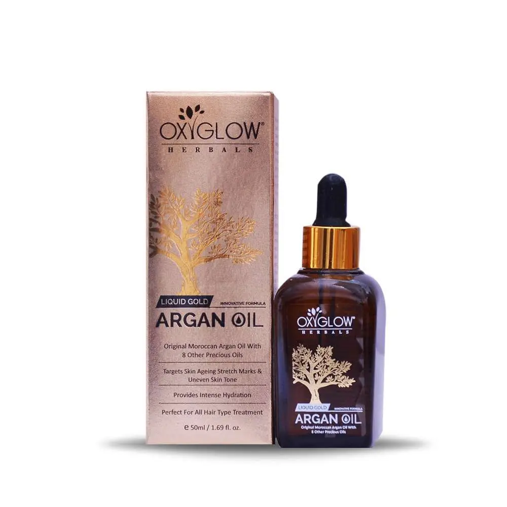 OxyGlow Herbals Argan Oil,50ml, Nourishes,Conditions&Prevents Hairloss