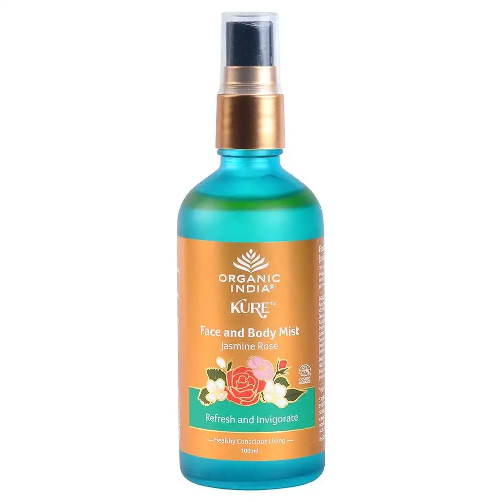 Organic India Face and Body Mist,  100 ml  Jasmine Rose