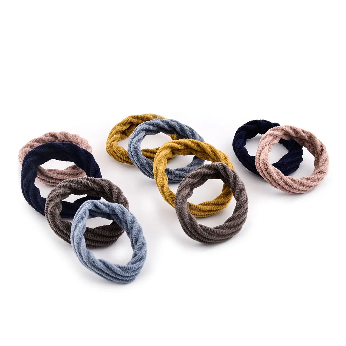 Toniq Set Of 10 Multicolor Rubber Band For Women(OSXXIH46 B)