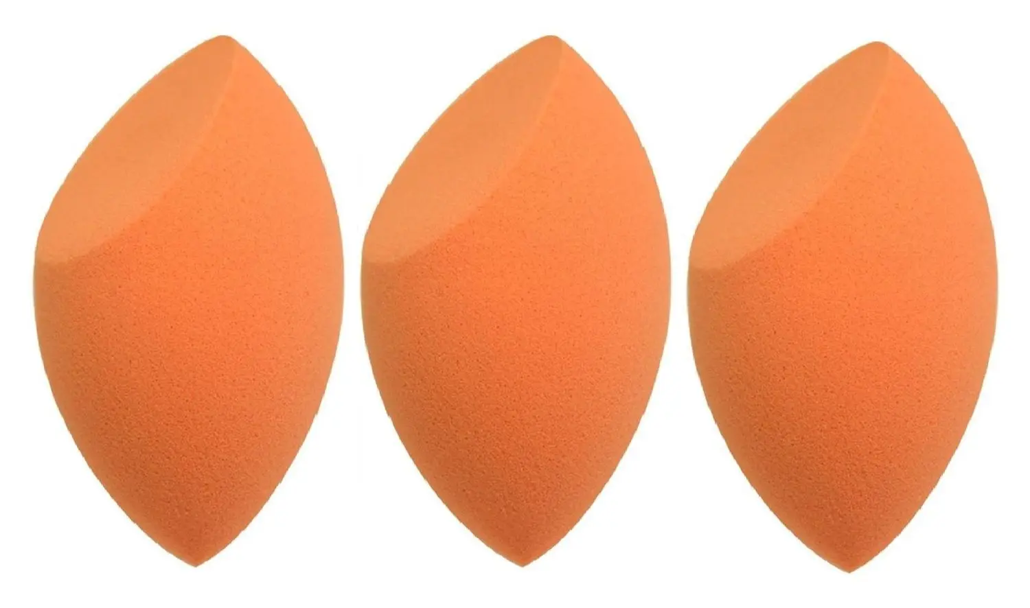 AY Cut Shape Make up Sponge Puff (Colour may Vary) - Pack of 3 Piece