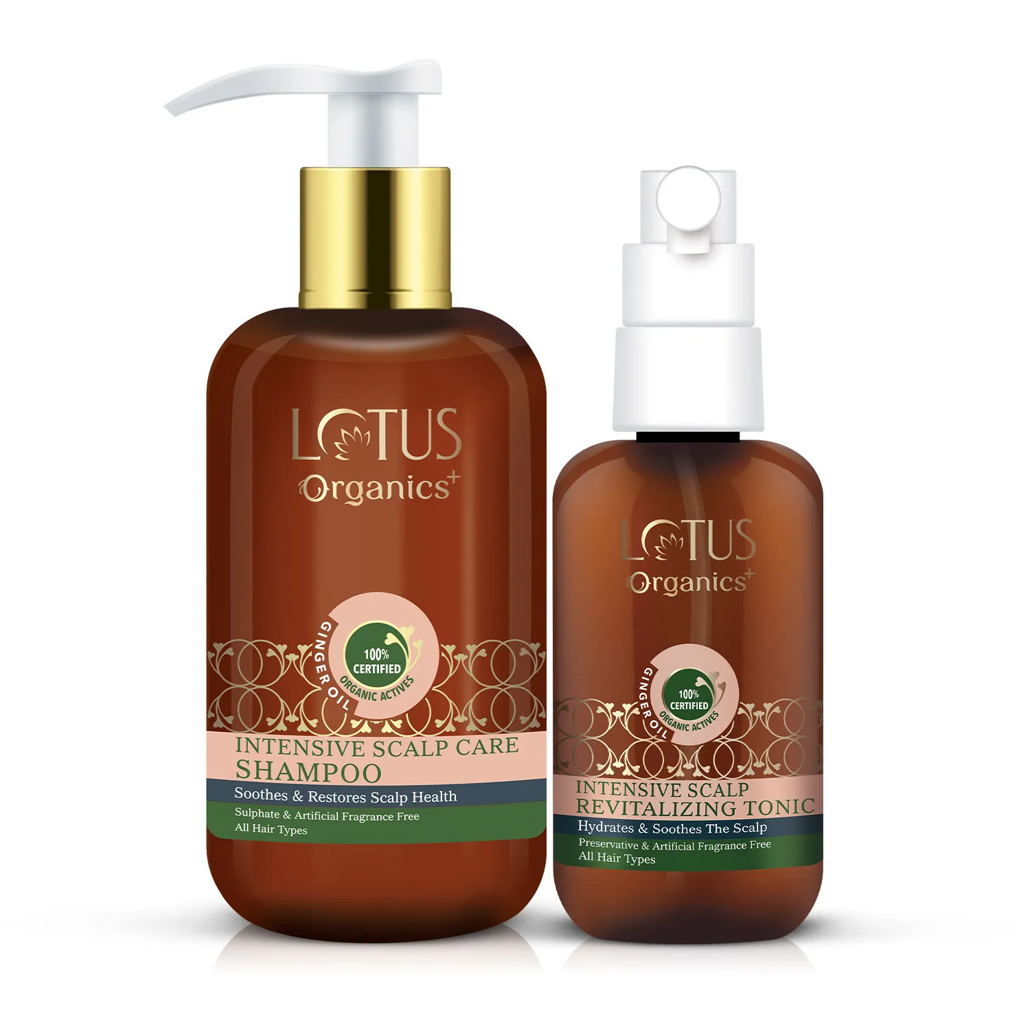 Lotus Organics Intensive Scalp Care Shampoo & Revitalising Tonic Combo