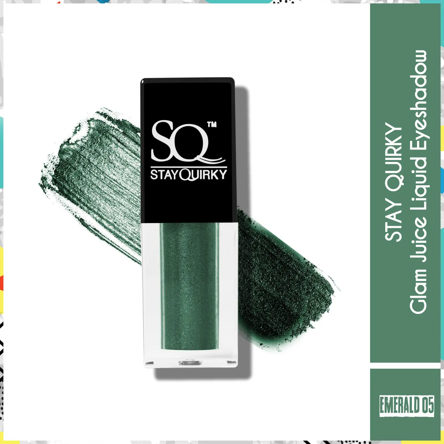 Stay Quirky Glam Juice Liquid Eyeshadow - Emerald 05 (2.6 ml)