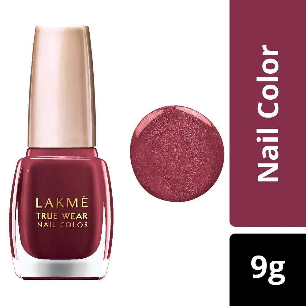 Lakme True Wear Nail Color - Reds & Maroons D417 (9 ml)