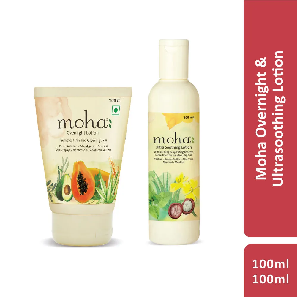 Moha Overnight + Ultrasoothing Lotion