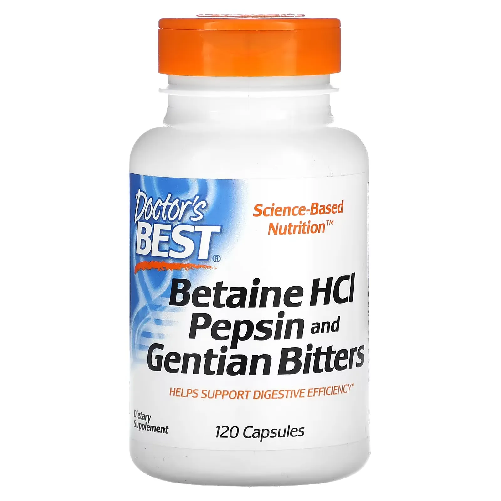 Betaine HCI Pepsin & Gentian Bitters, 120 Capsules