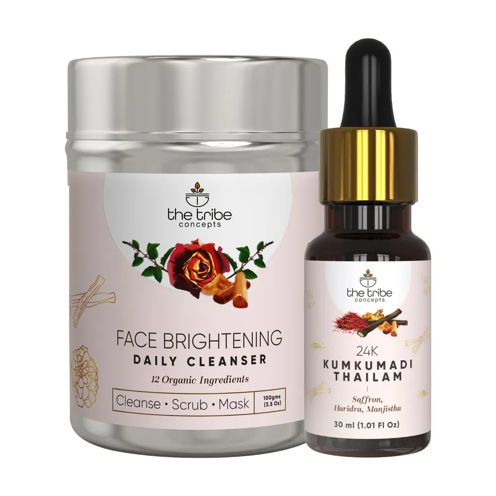 The Tribe Concepts Face Brightening Kit/with Steel Tin