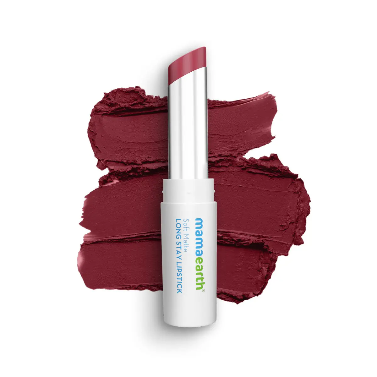 Mamaearth Soft Matte Long Stay Lipsticks with Jojoba Oil & Vitamin E for 12 Hour -Grape Wine-3.5g