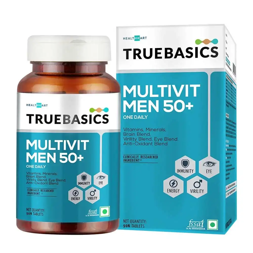 TrueBasics Multivit Men 50+ One Daily Multivitamin OP,  90 tablet(s)  Unflavoured