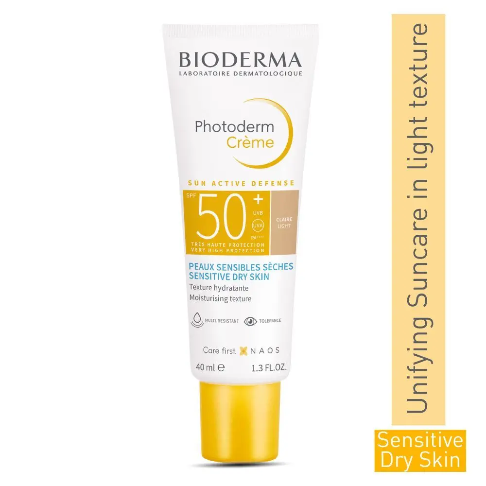 Bioderma Photoderm Creme Claire Light SPF 50+ Sunscreen Cream Sensitive Dry Skin, 40ml