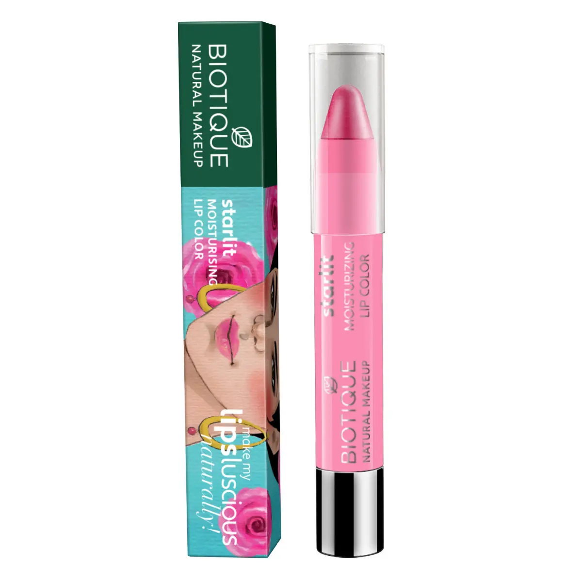 Biotique Natural Makeup Starlit Moisturising Lipcolor (Rose Nectar)(3.5 g)