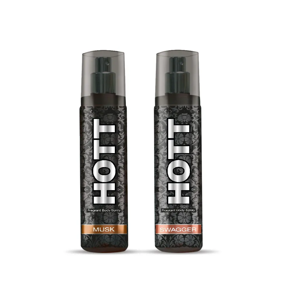 Hott Musk and Swagger Deodorant For Men (Pack of 2)