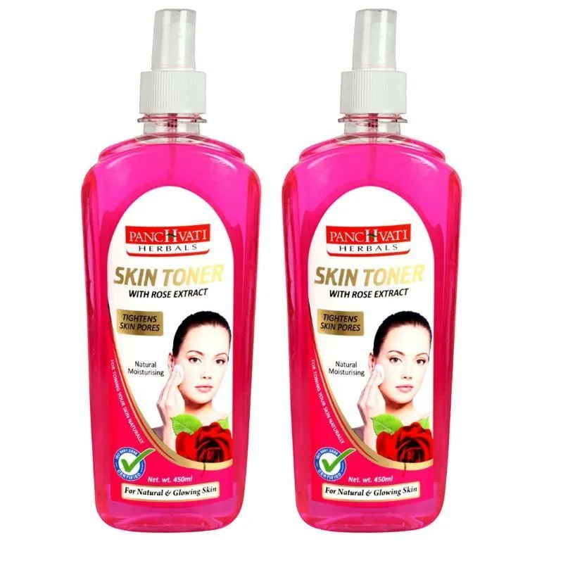 Panchvati Herbals Skin Toner With Rose Extract - Pack Of 2