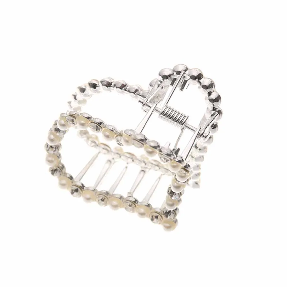 Ferosh Brisa Heart Silver Hair Claw