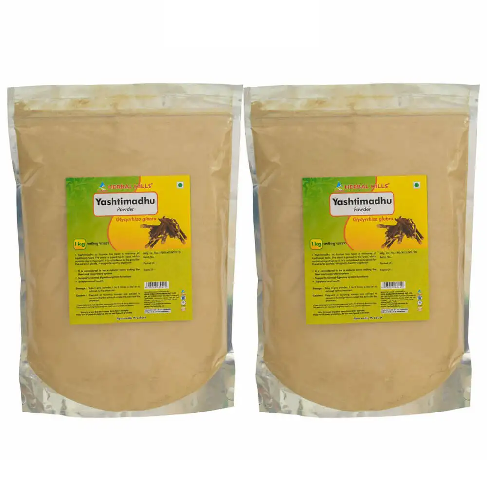 Herbal Hills Yashtimadhu Powder Pack of 2,  1 kg