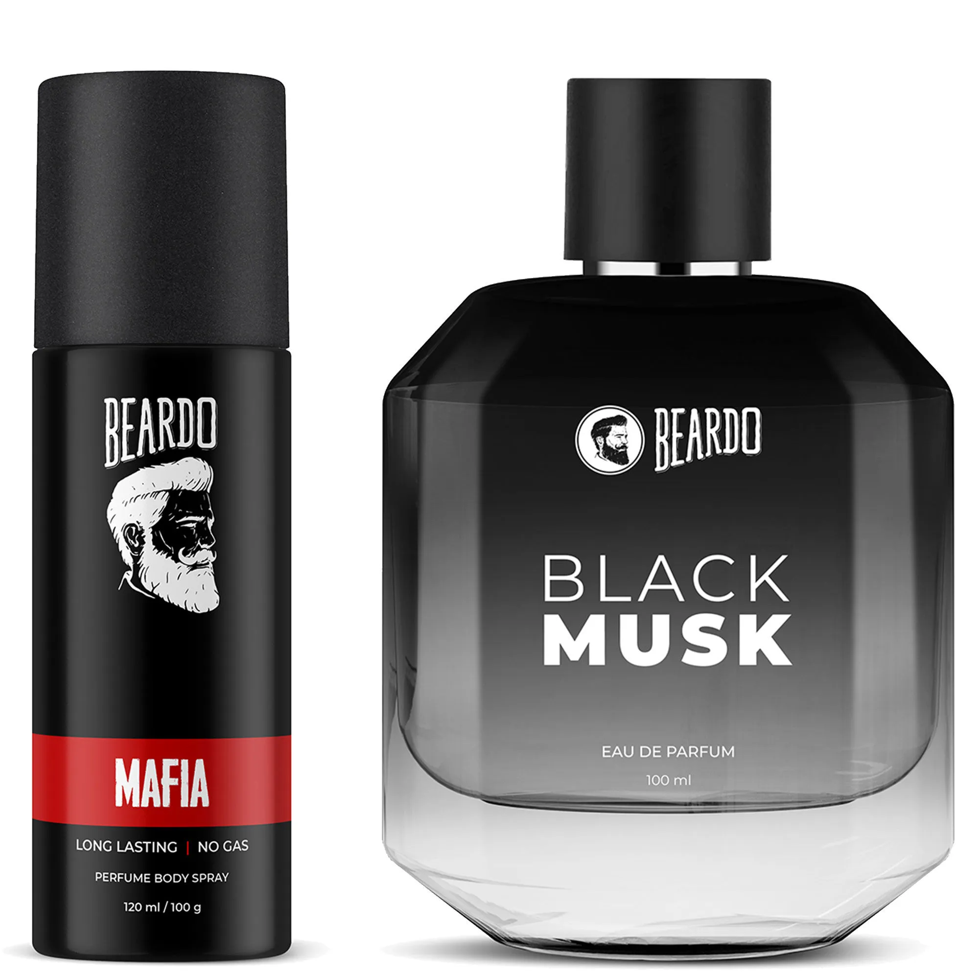 Beardo Black Musk Eau de Parfum (EDP) and Mafia Body Spray Perfume pack of 2