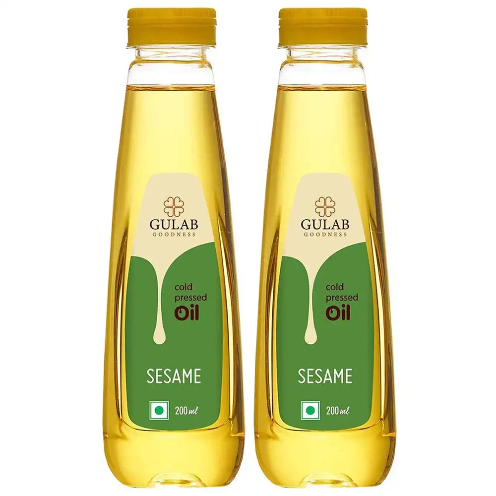 Gulab Cold Pressed Oil Sesame (Pack of 2),  0.2 L