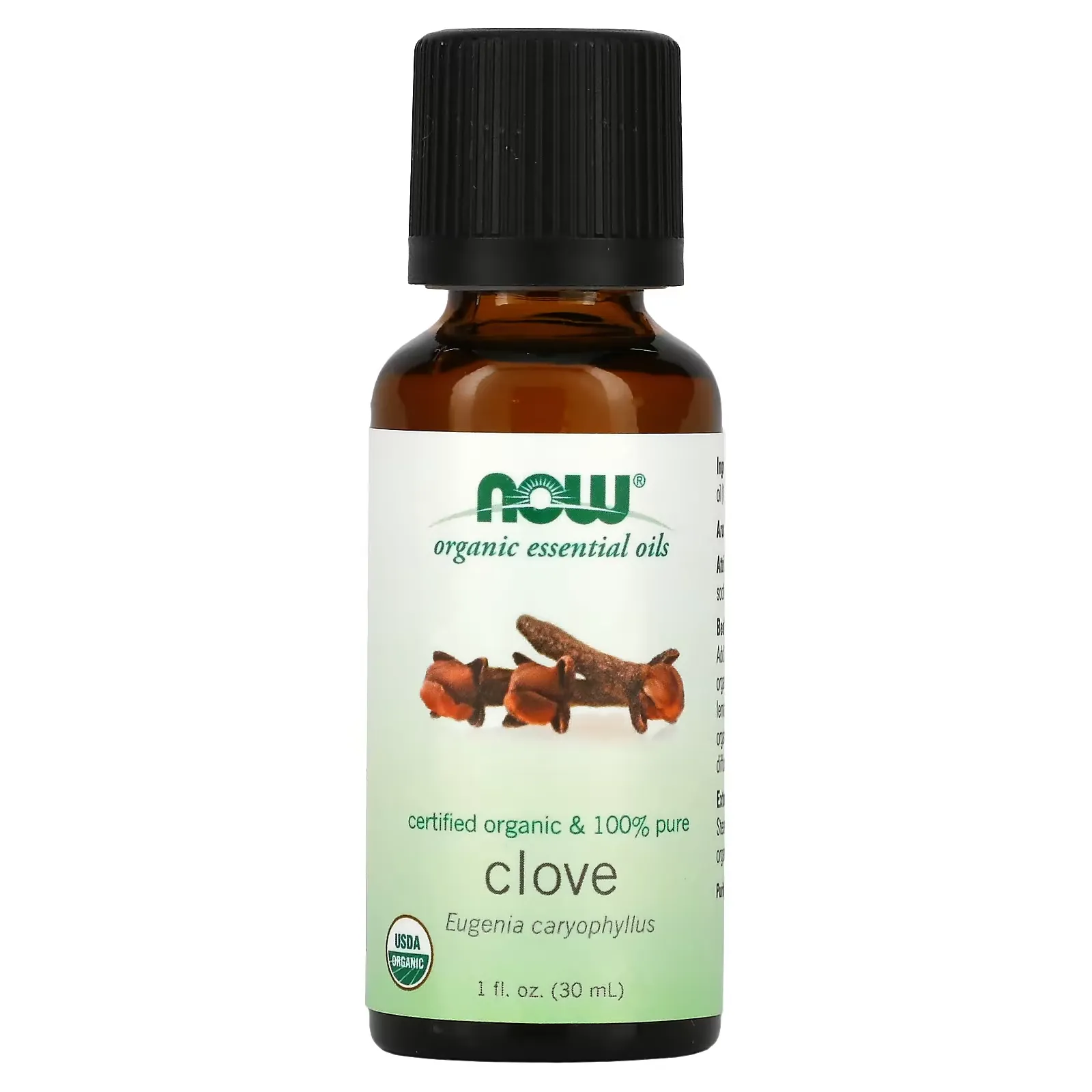 Organic Essential Oils, Clove, 1 fl oz (30 ml)