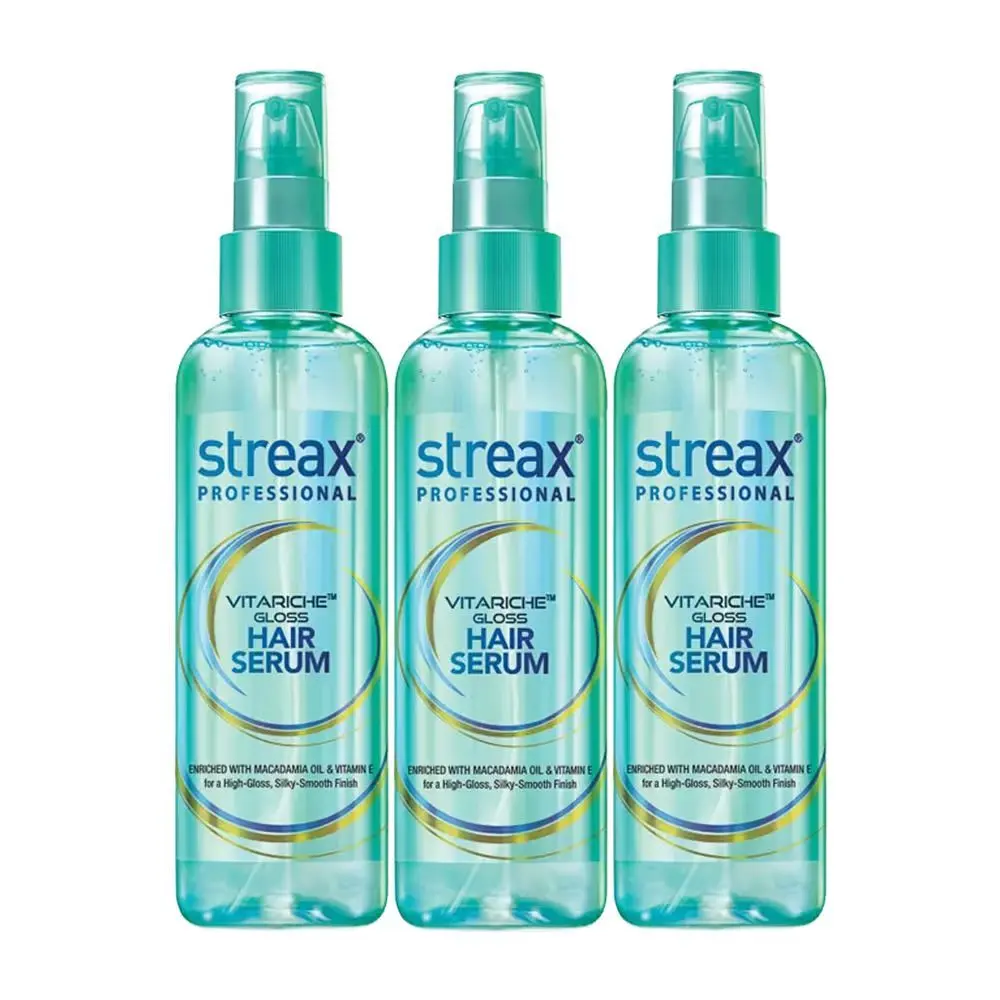 Streax Professional Vitariche Gloss Hair Serum (Pack of 3) | 3 Pcs