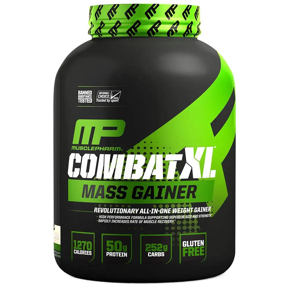 MusclePharm Combat XL Mass Gainer,  6 lb  Vanilla