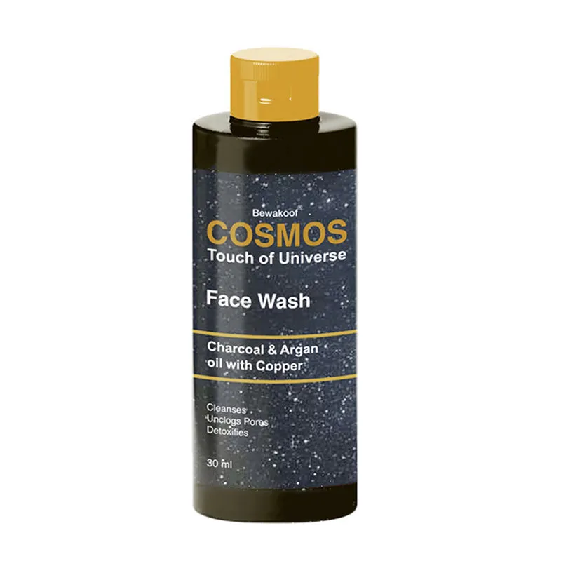 Cosmos by Bewakoof Face Wash With Activated Charcoal, Argan Oil & Copper