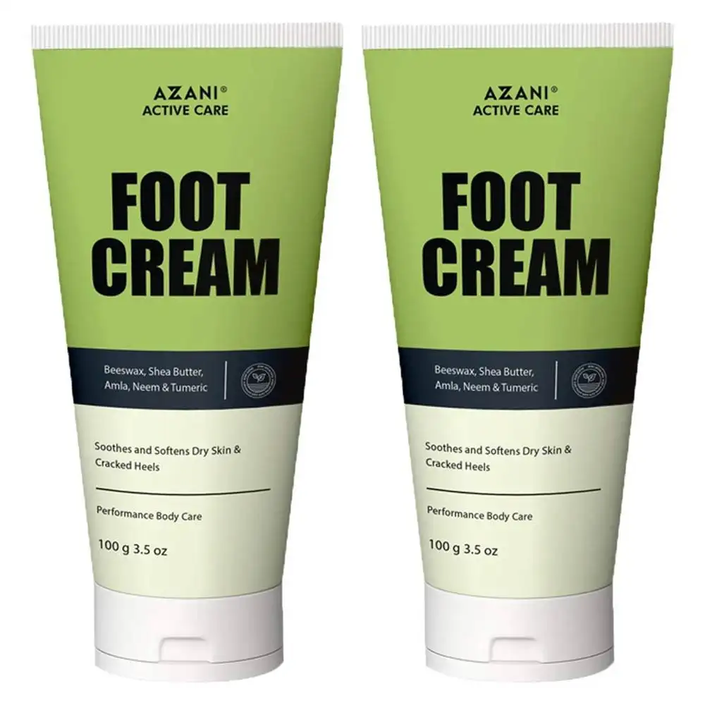 Azani Active Care Foot Cream,  100 g  for Rough Dry & Cracked Heel Pack of 2