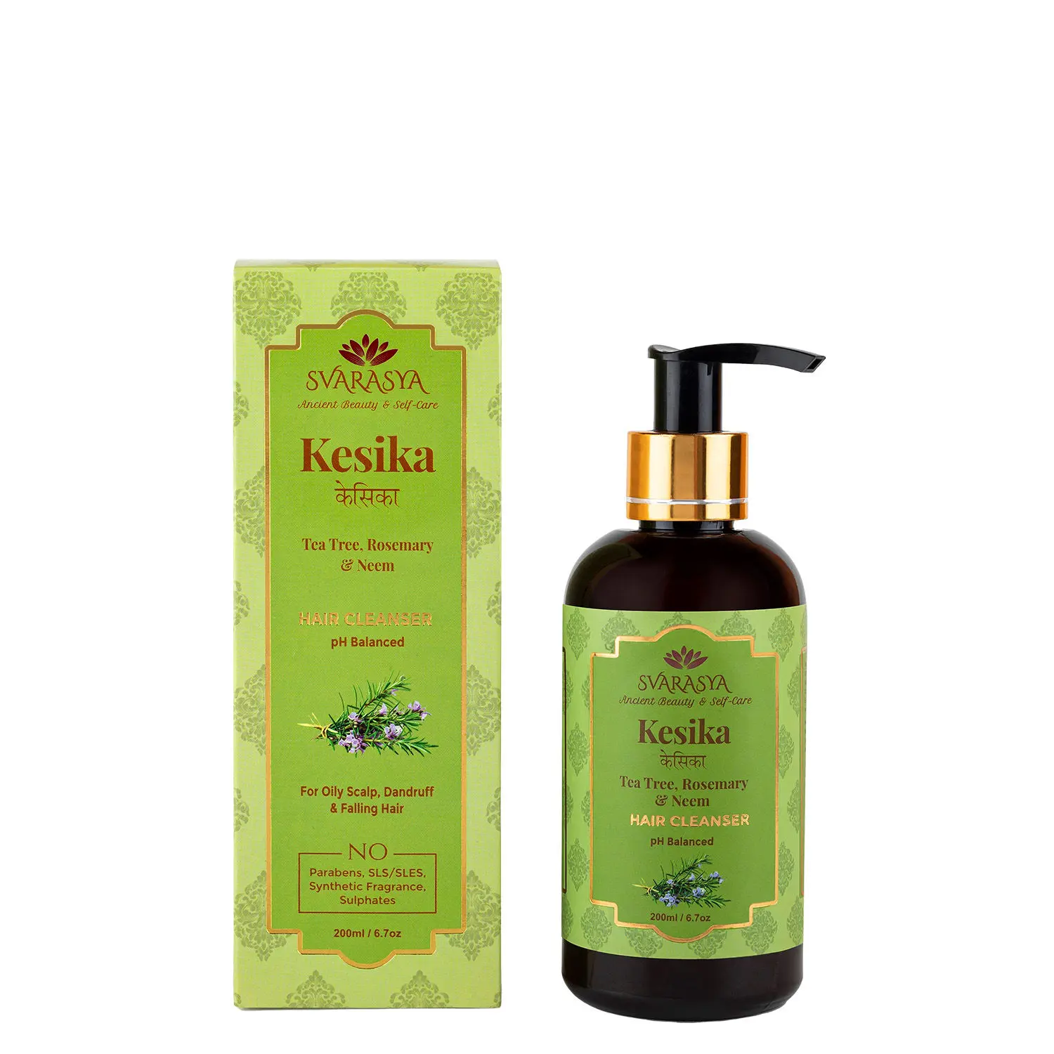 Svarasya Kesika Tea Tree, Rosemary & Neem Hair Cleanser 200 ml