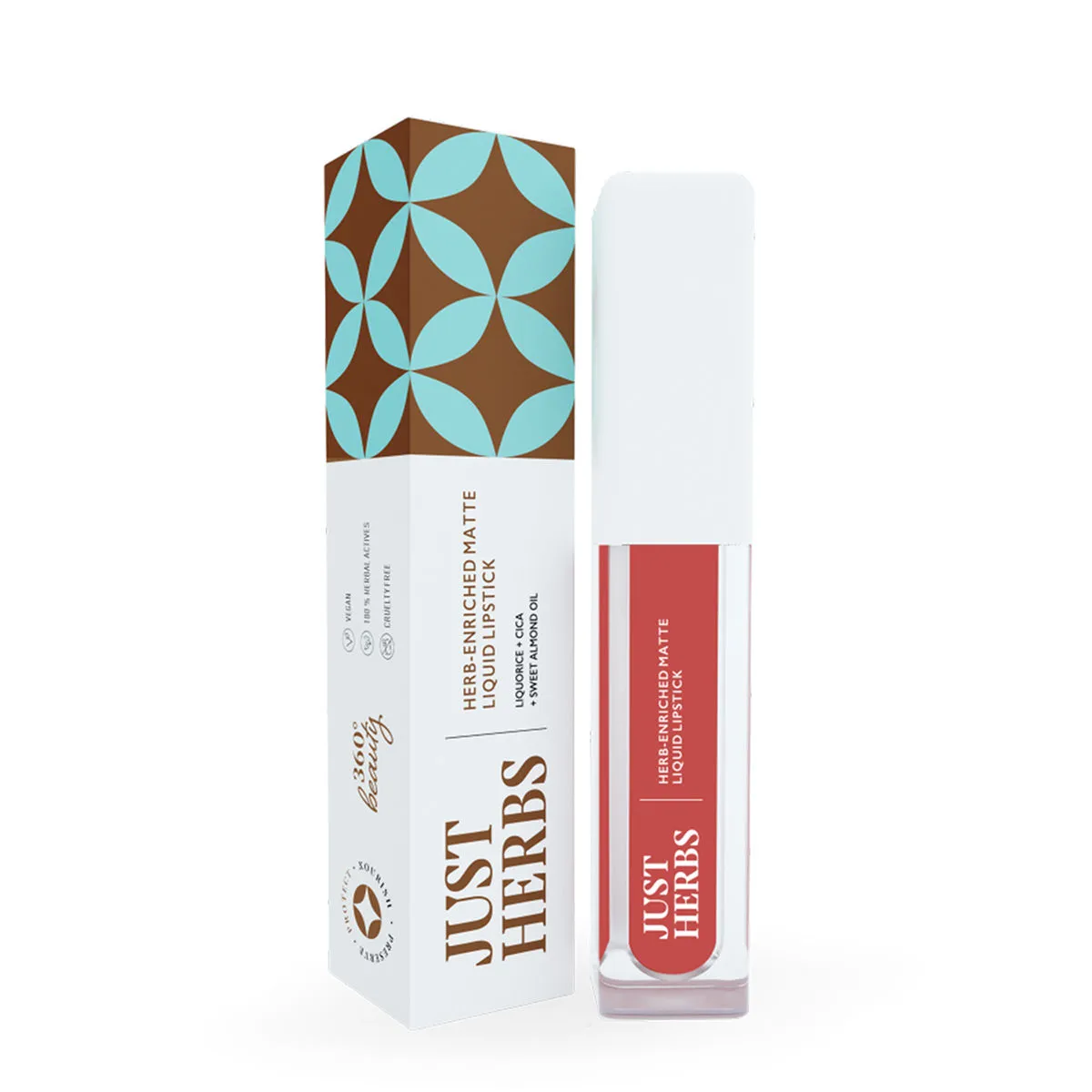 Just Herbs Vegan Matte Liquid Lipstick - Raisin Rust