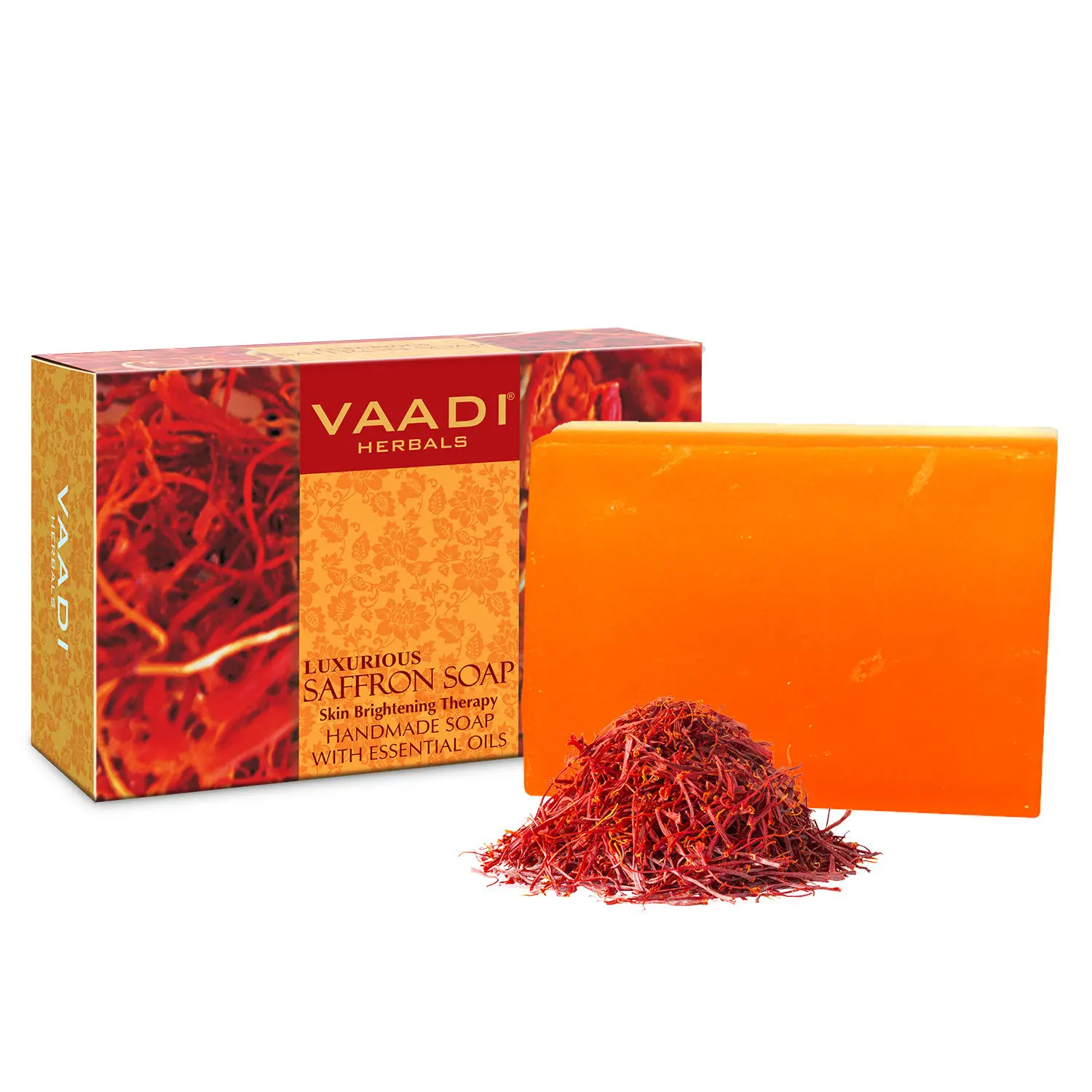 Vaadi Herbals Luxurious Saffron Soap Skin Whitening Therapy (75 g)