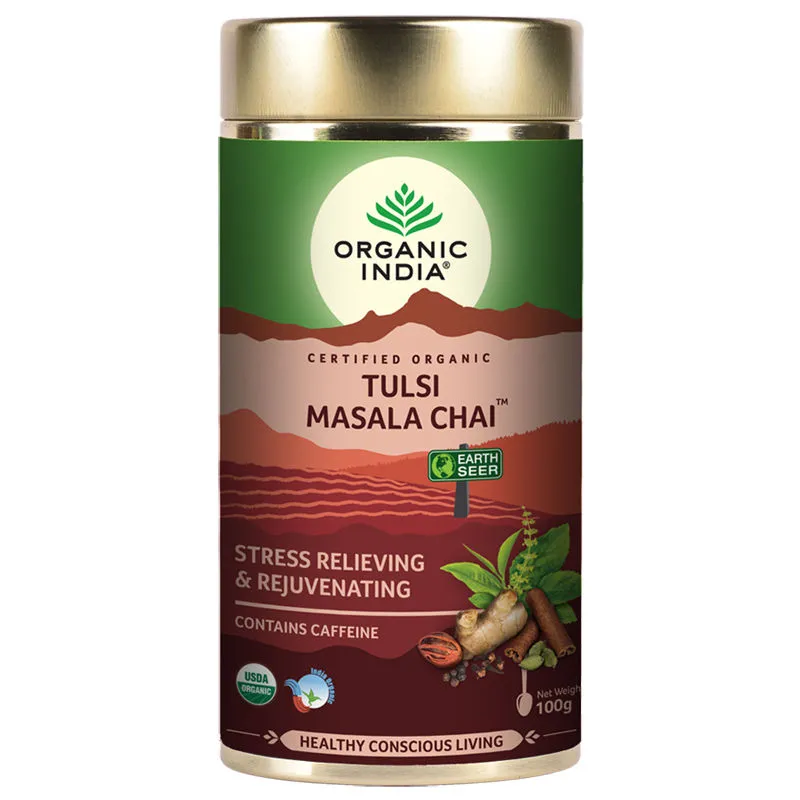 Organic India Tulsi Masala Chai Tin