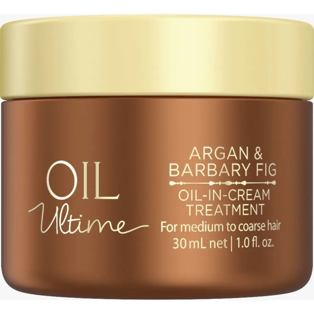 Schwarzkopf Professional Oil Ultime Oil-in-Cream Treatment with Argan and Barbary Fig Oil 30ml - For medium to Coarse Hair