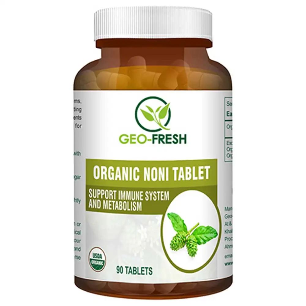 Geo Fresh Organic Noni 750 mg,  90 tablet(s)  Unflavoured