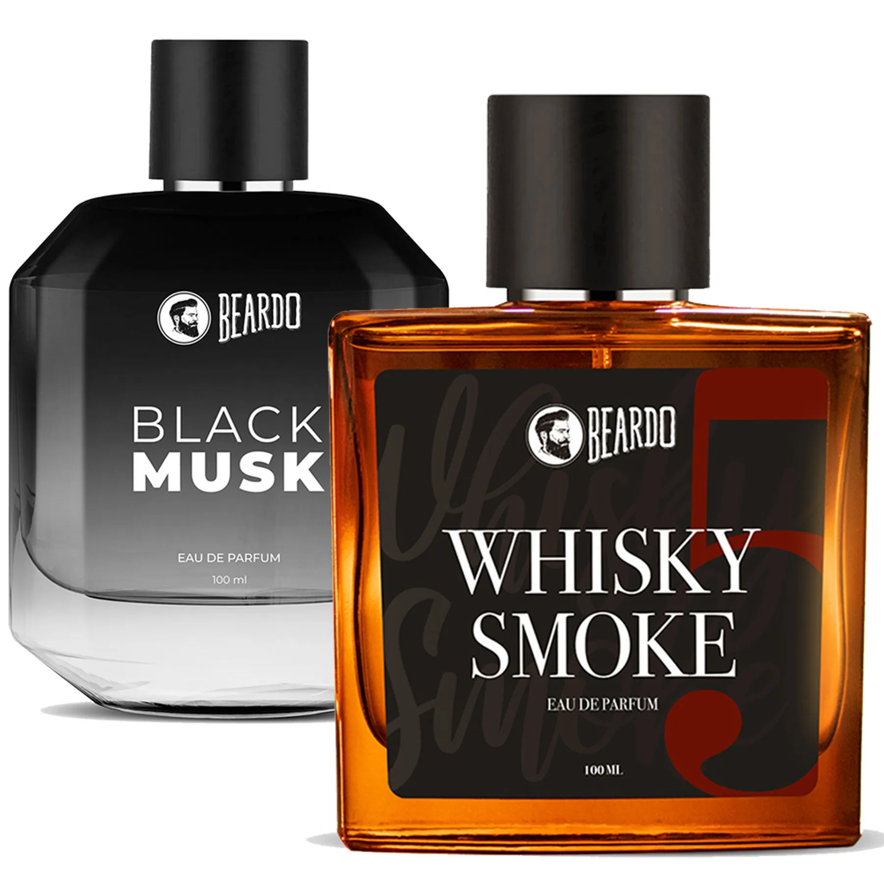 Beardo Black Musk and Whisky Smoke Perfume for Men, | EDP, Long Lasting Fragrance, Set of 2