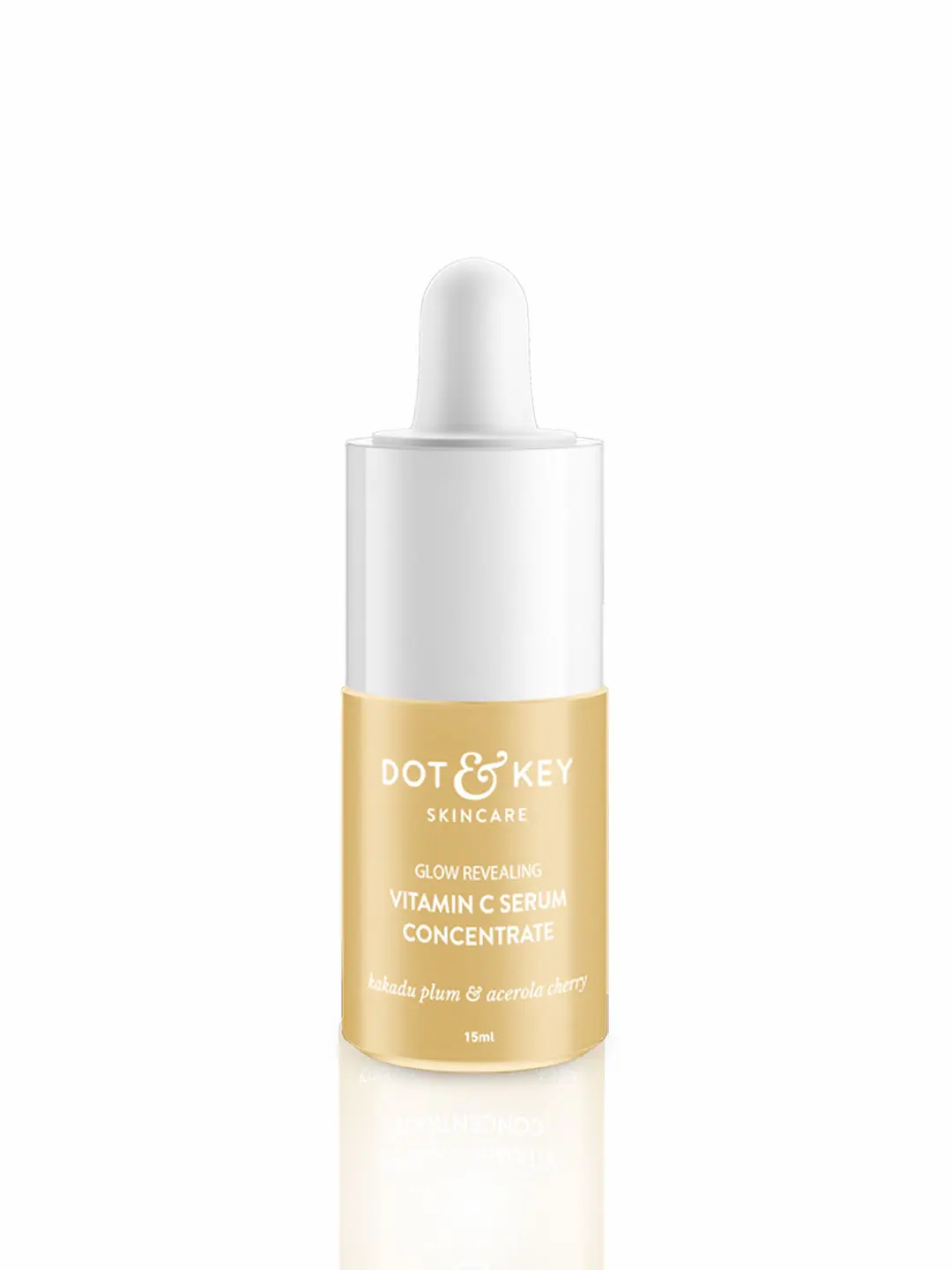 Dot & Key Glow Glow Revealing Vitamin C Serum Concentrate with Kakadu Plum & Acerola Cherry | Face Serum for Dark Spots, Pigmentation & Dull Skin | 15ml