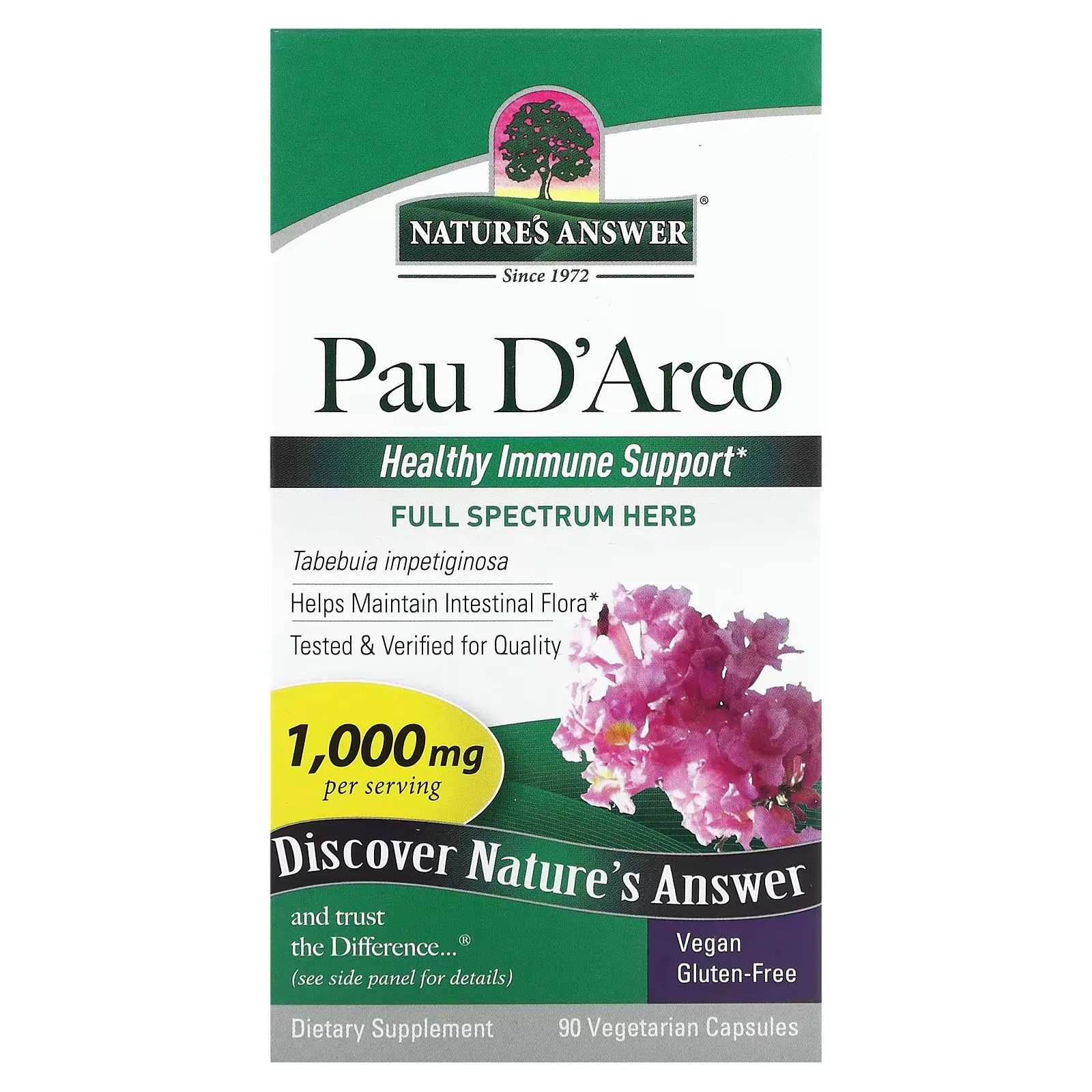 Pau D'Arco, 500 mg, 90 Vegetarian Capsules