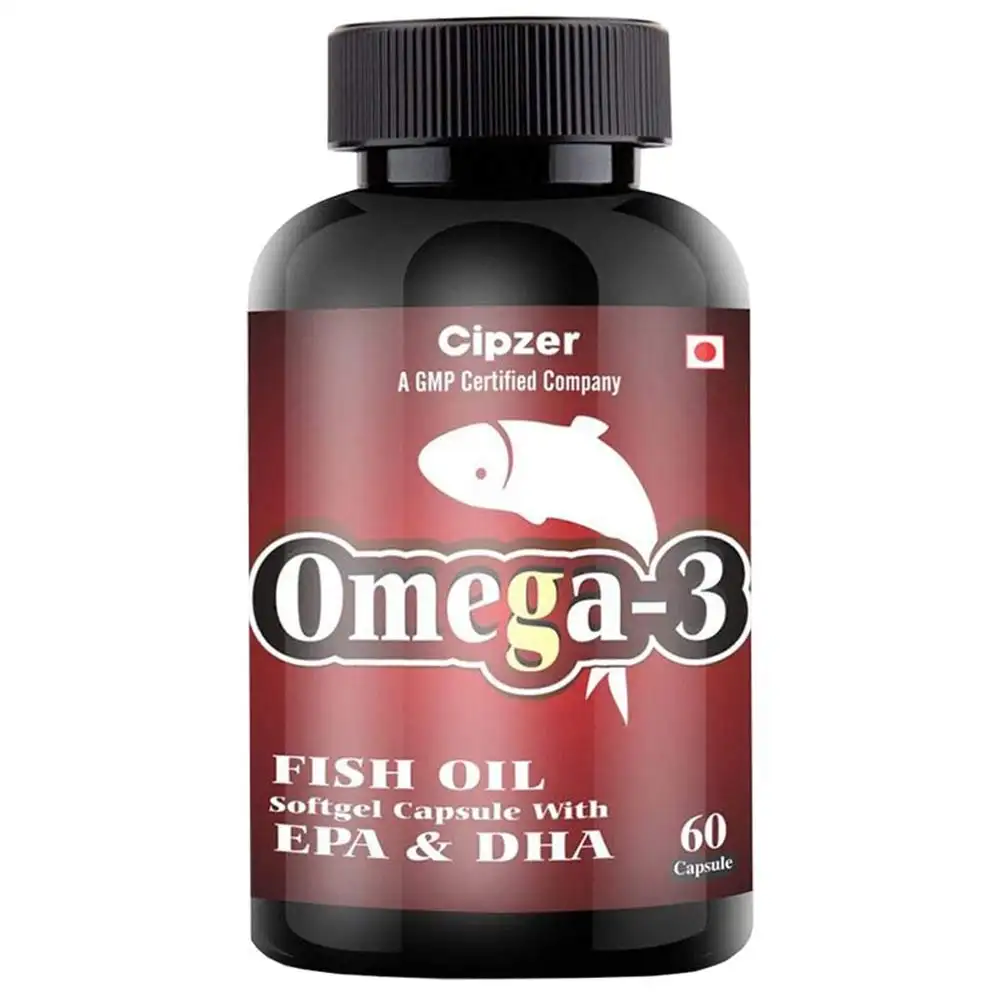 Cipzer Omega-3 Fish Oil,  60 softgels