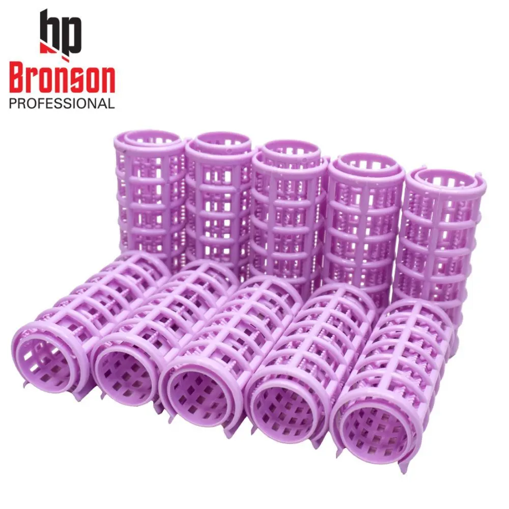 Bronson Professional Roller Curlers Clips For Women, 25mm 10 Pc Set ( Multi-Color)
