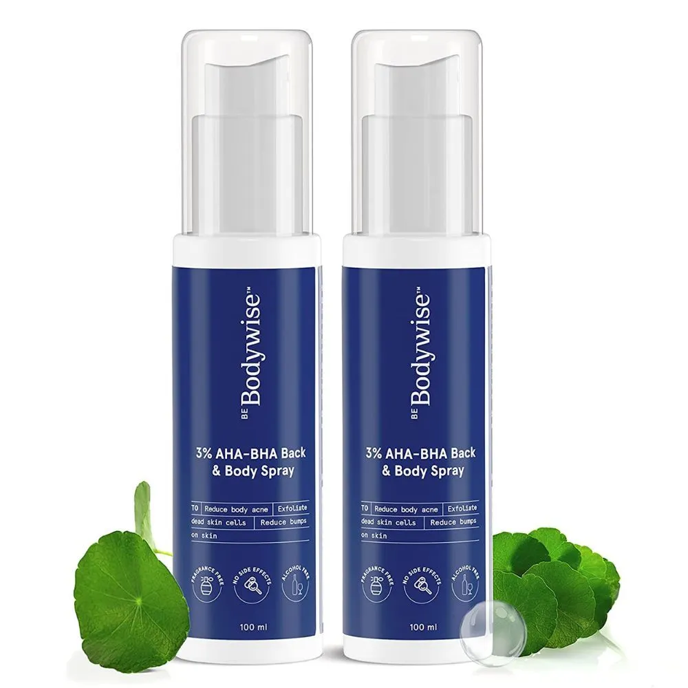 Be Bodywise 3% AHA BHA Back & Body Spray - Pack Of 2