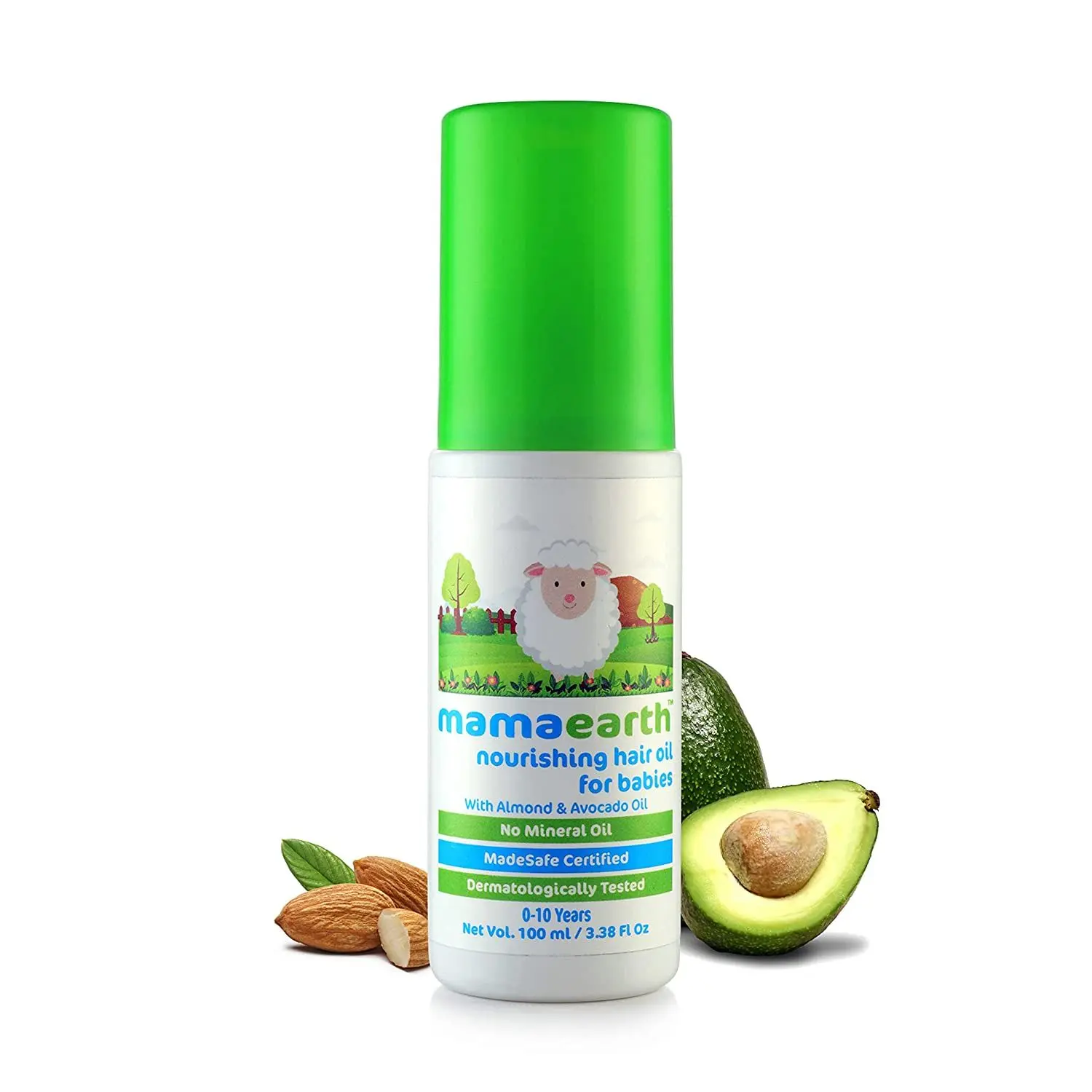 Mamaearth Nourishing Baby Hair Oil, Almond And Avocado (100 ml)