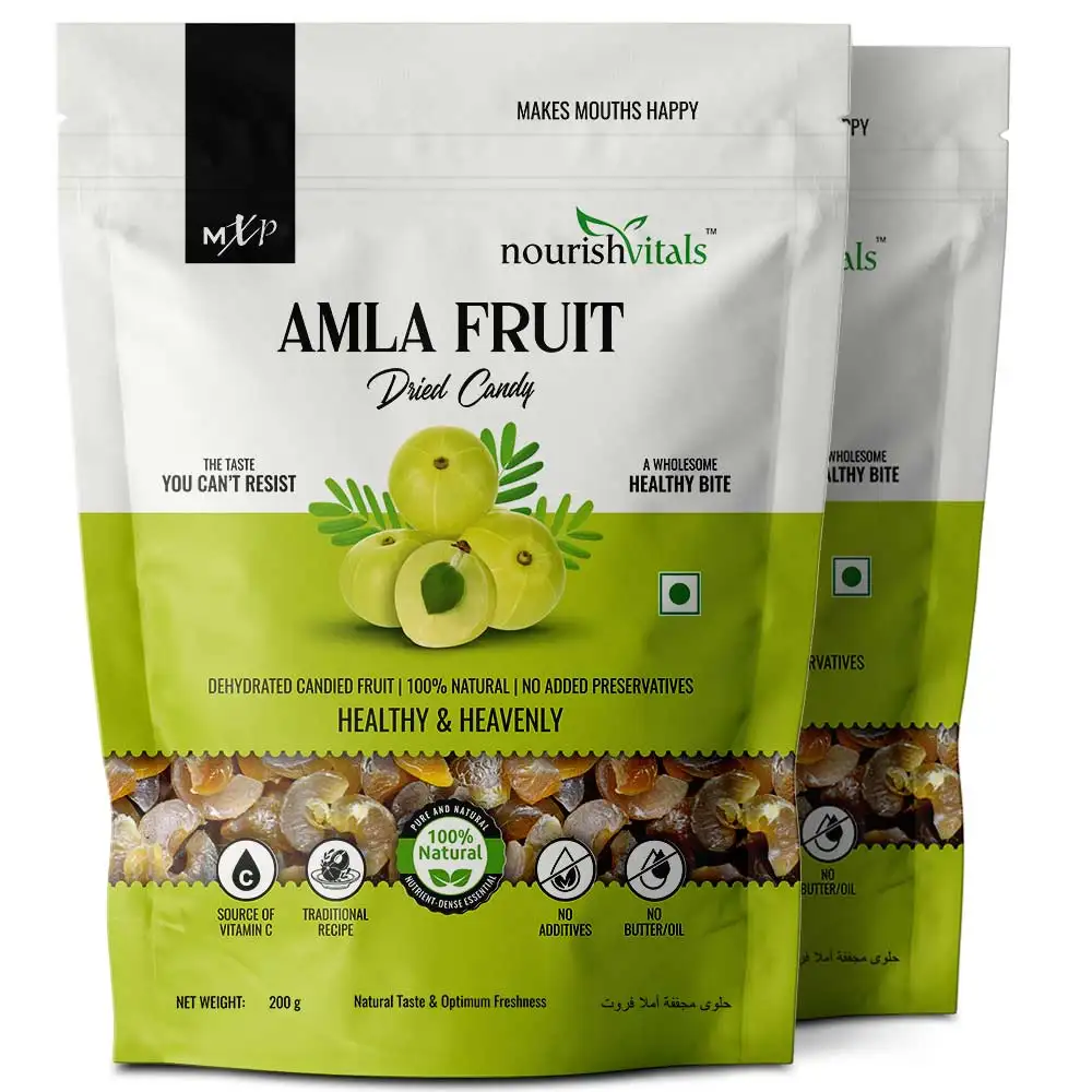 NourishVitals Amla Candy,  Unflavoured (Pack of 2)  0.200 kg