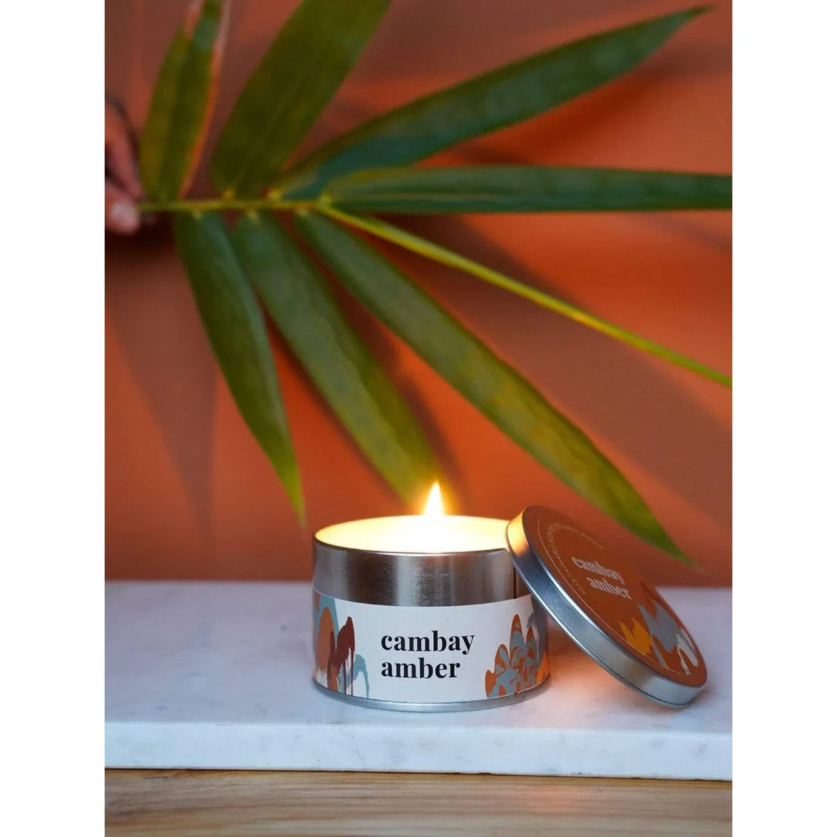 Freedom Tree Dark Amber & Ginger Lily Scented Natural Candle