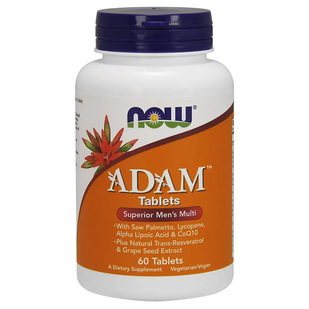 Now Adam Superior Men's Multi,  60 tablet(s)  Unflavoured