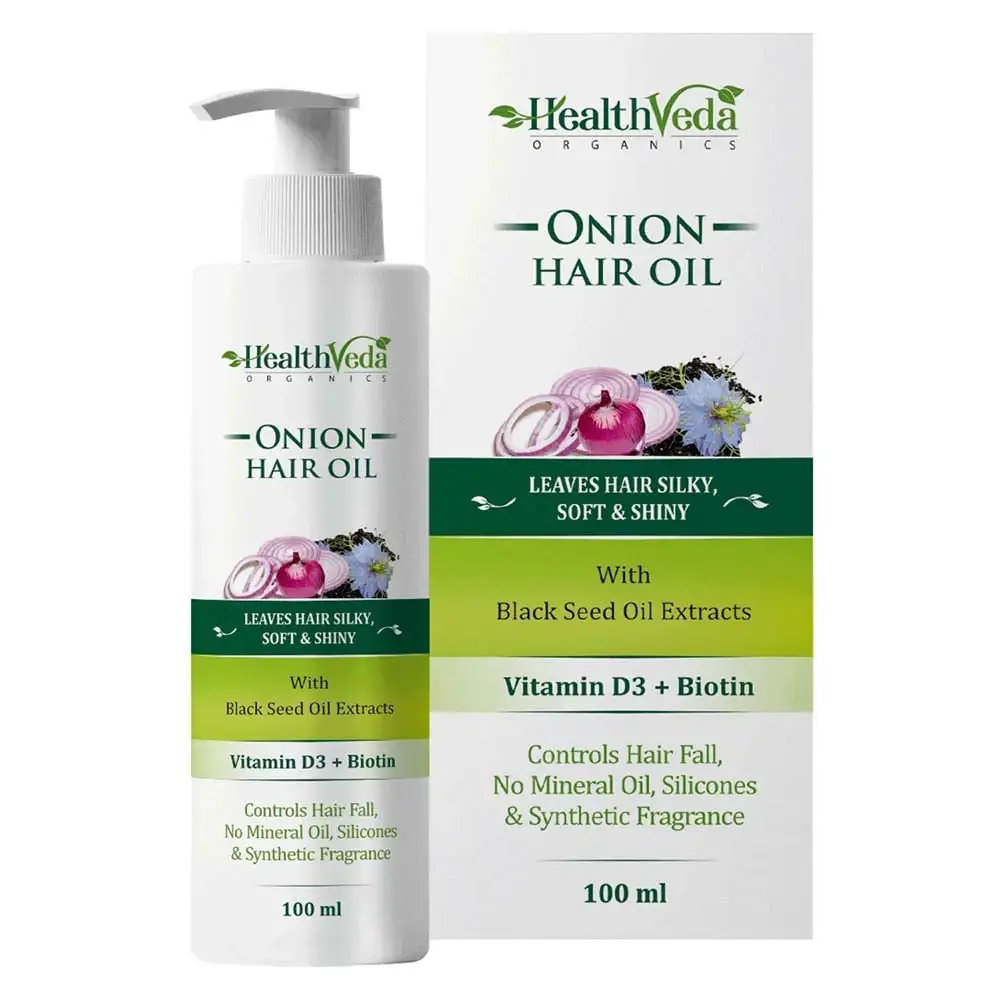 Health Veda Organics Onion Hair Oil,  100 ml  for All Hair Type