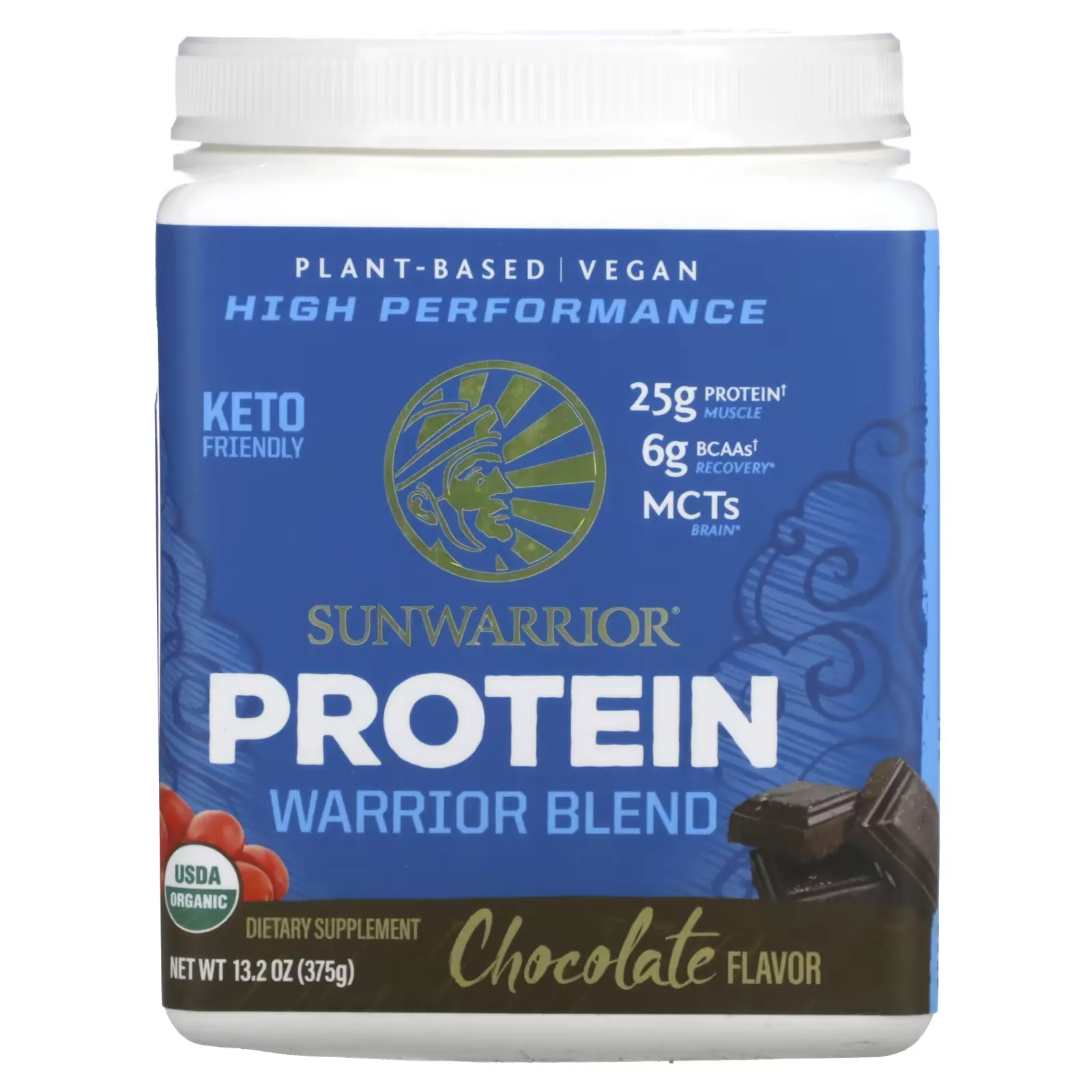 Warrior Blend Protein, Chocolate, 13.2 oz (375 g)