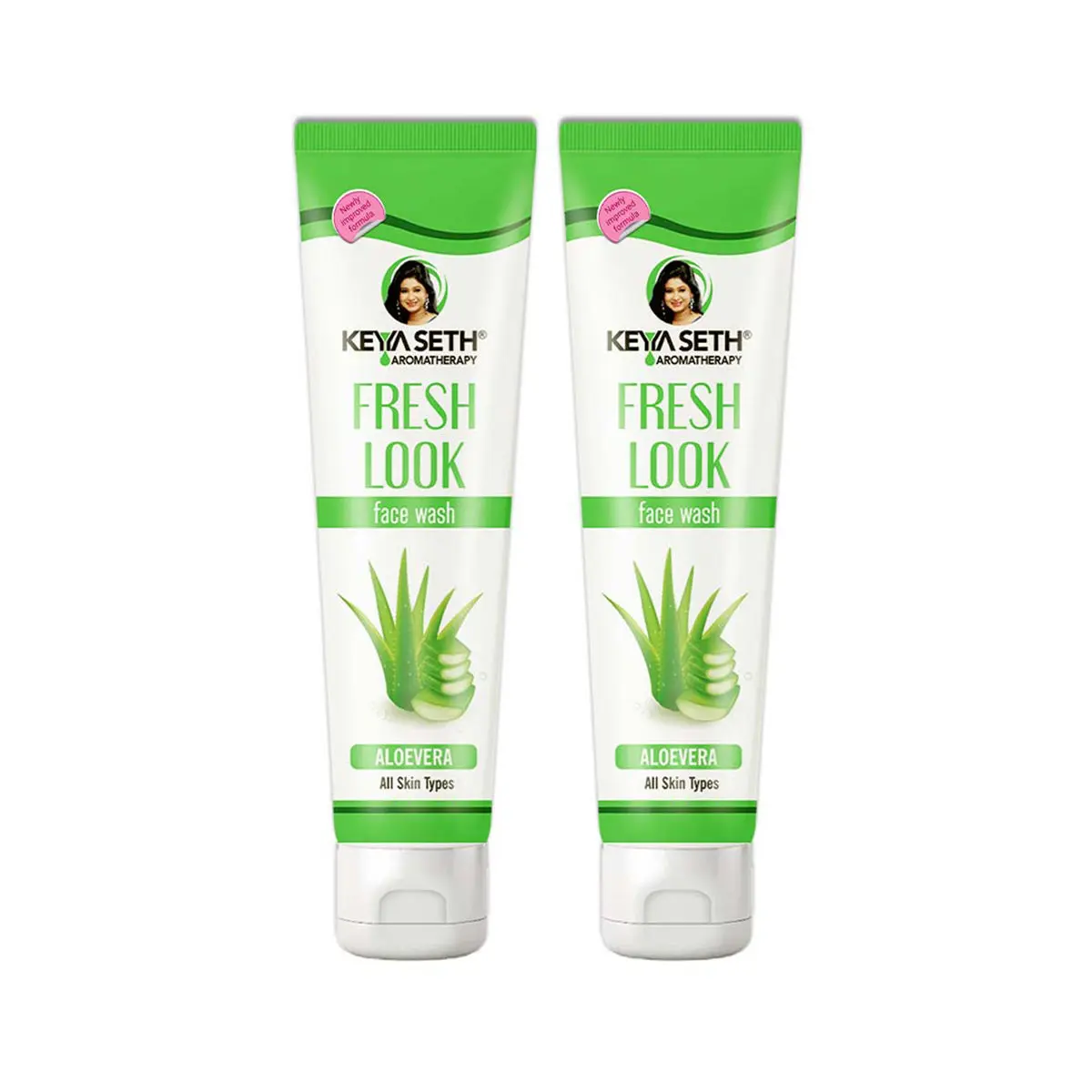 Keya Seth Aromatherapy, Fresh Look Face Wash Aloe Vera (Pack of 2)