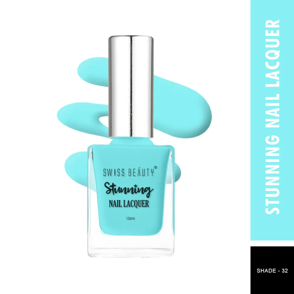 Swiss Beauty Stunning Nail Lacquer - 32 Sky Blue