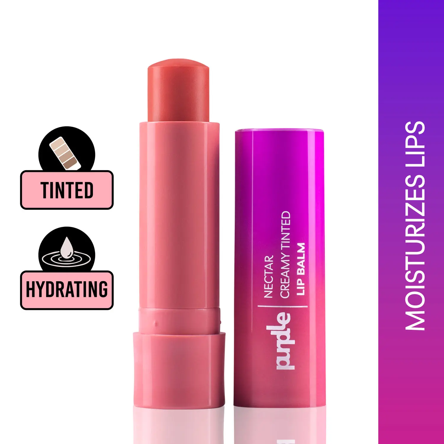 Purplle Nectar Creamy Tinted Lip Balm - Peach Sorbet 6 (4.8gm)