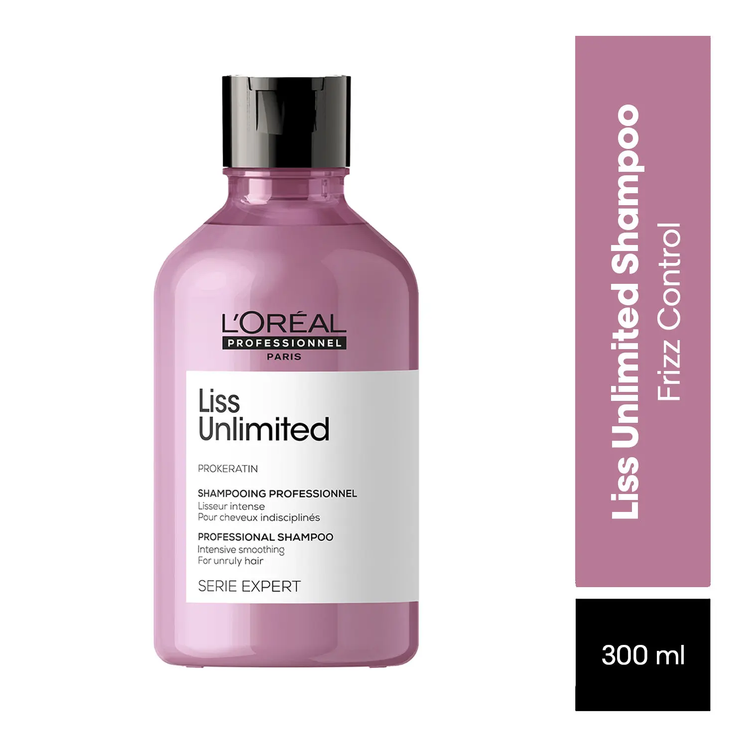 L'Oreal Professionnel Serie Expert Liss Unlimited Shampoo | Smoothens hair & controls frizz| With Pro-keratin complex  (300ml)