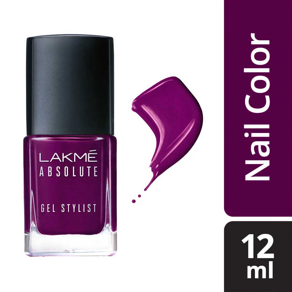 Lakme Absolute Gel Stylist Nail Color, Poison (12 ml)